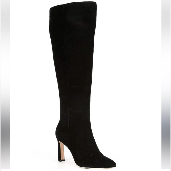 NWOB $198 Antonio Melani STELLAH Suede/Leather Sole Heeled Boots - Picture 2 of 8